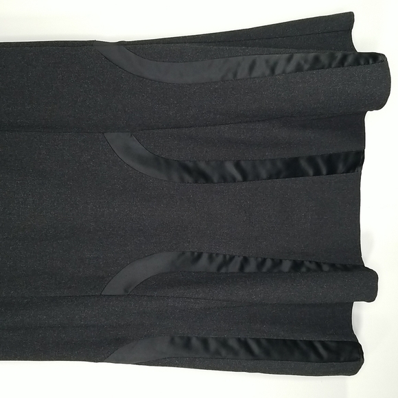 Gilani Women's A-line Flared Midi Skirt Size 10 With Belt Black - Picture 4 of 9